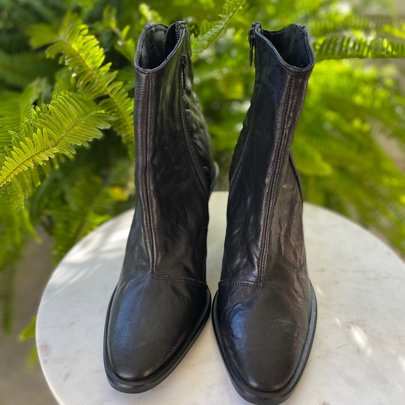 🆕 Free People Barclay Western Black Bootie - Picture 5 of 15
